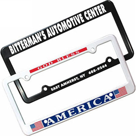 Custom License Plate Frame With Your Logo RushIMPRINT