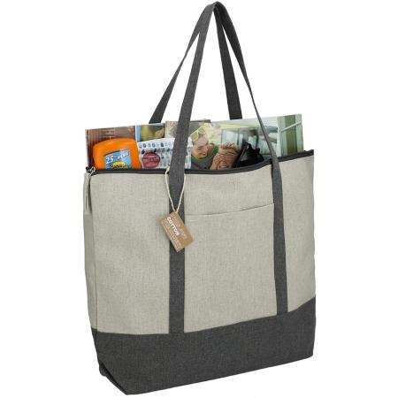 Repose 10oz Recycled Cotton Zippered Tote 2