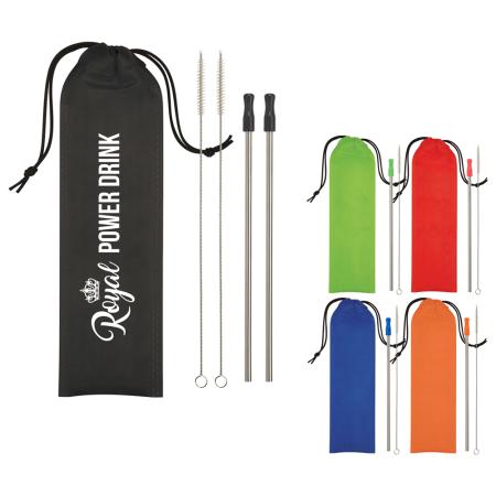 2-Pack Stainless Steel Straw Kits 1