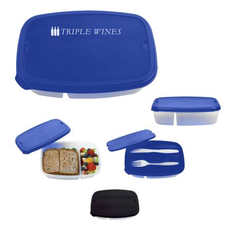 2-Section Lunch Containers 1