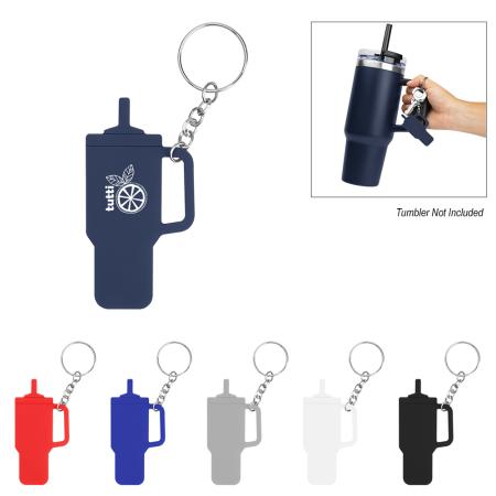 Intrepid Tumbler Shaped Silicone Key Ring 1