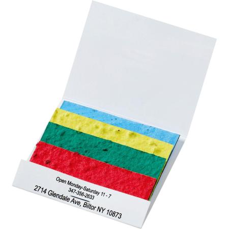 Seed Paper Matchbook: Color Stack with Wildflower Seeds 1