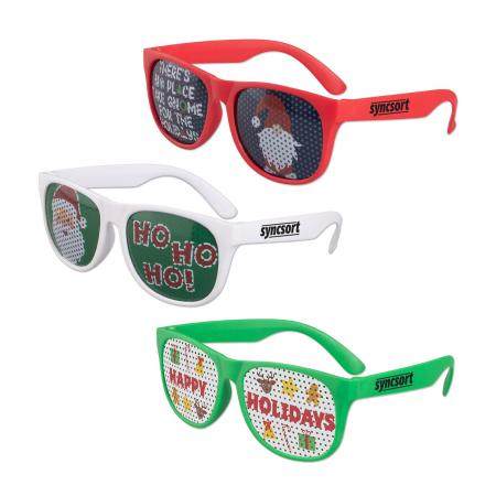 Christmas Art Pinhole Sunglasses 1