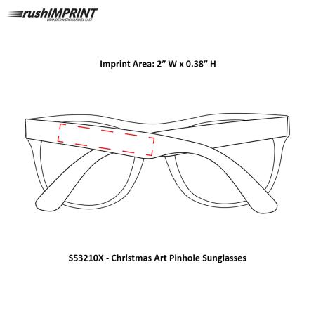 Christmas Art Pinhole Sunglasses 2