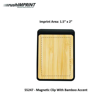 Magnetic Clip With Bamboo Accent 1