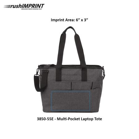 Multi-Pocket Laptop Tote 1