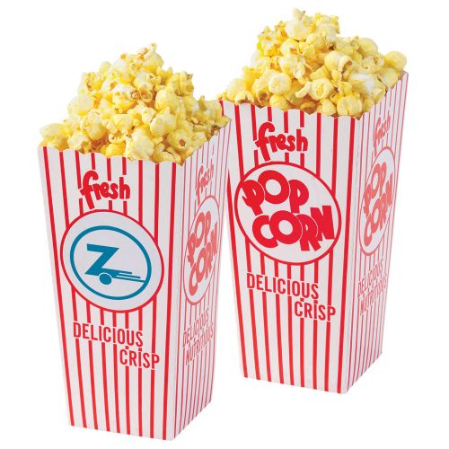 Promotional Logo Popcorn Boxes - Open Top