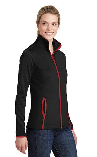 Sport-Tek Women's Sport-Wick Stretch Contrast Full Zip 1