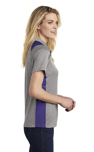 Sport-Tek Women's Heather Colorblock Contender Polo 2