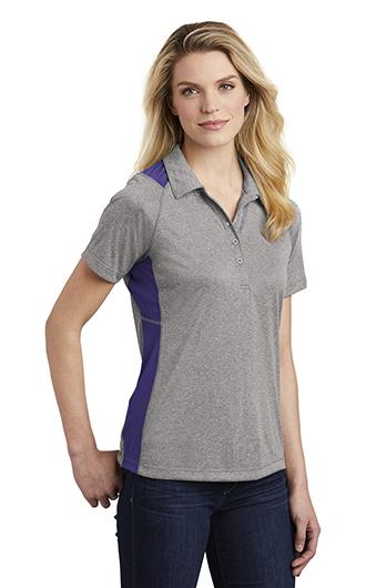 Sport-Tek Women's Heather Colorblock Contender Polo 3