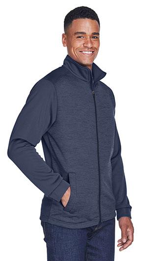 Devon & Jones Men's Newbury Melange Fleece Full Zip 1