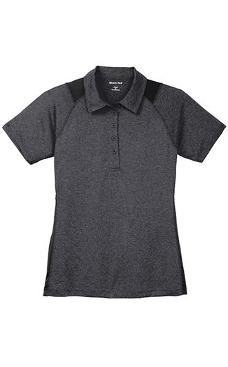 Sport-Tek Women's Heather Colorblock Contender Polo 4