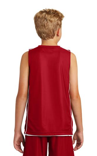 Sport-Tek Youth PosiCharge Mesh Reversible Sleeveless 1