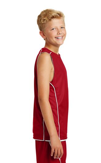 Sport-Tek Youth PosiCharge Mesh Reversible Sleeveless 2