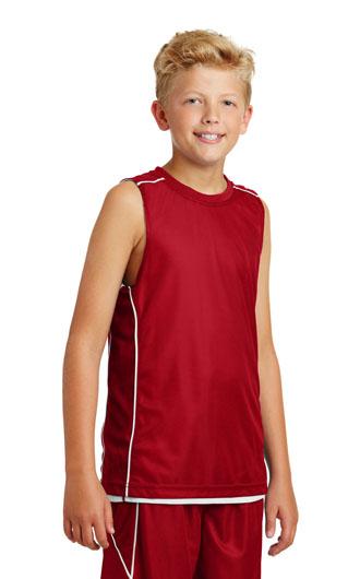 Sport-Tek Youth PosiCharge Mesh Reversible Sleeveless 3