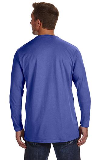 Hanes Adult 4.5 oz., 100% Ringspun Cotton nano-T LS T-shirts 1