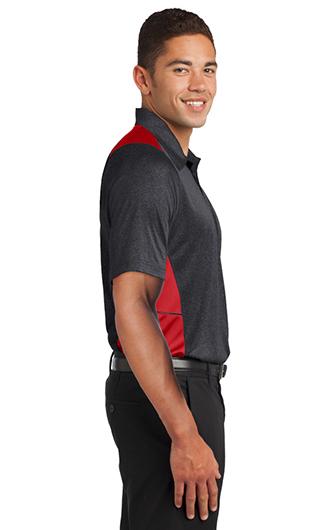 Sport-Tek Heather Colorblock Contender Polo 1