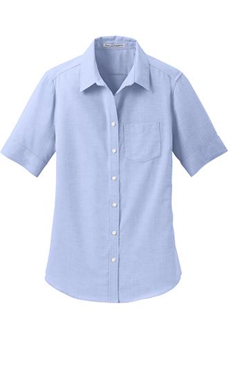 Port Authority Ladies Short Sleeve SuperPro Oxford Shirt 3