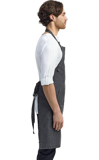 Artisan Collection Unisex Jeans Stitch Denim Bib Apron 2