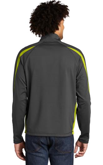 Sport-Tek Sport-Wick Stretch 1/2-Zip Colorblock Pullover 1