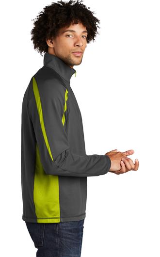 Sport-Tek Sport-Wick Stretch 1/2-Zip Colorblock Pullover 2