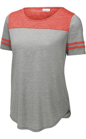 Sport-Tek Ladies PosiCharge Tri-Blend Wicking Fan Tee 3