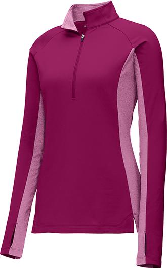 Sport-Tek Ladies Sport-Wick Stretch Contrast 1/2-Zip Pullover 3