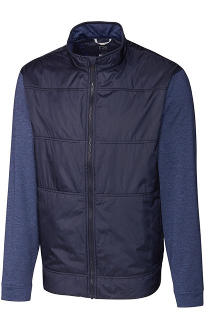 Cutter & Buck Stealth Hybrid Quilted Mens Full Zip Windbreak 1