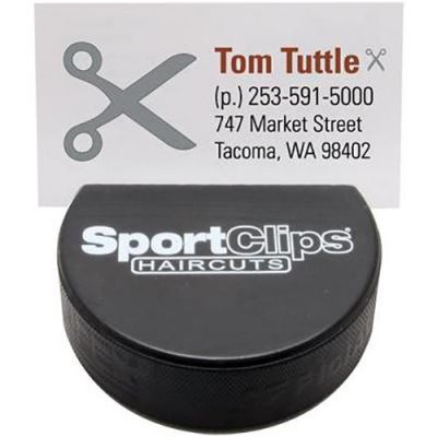 Download Promo Hockey Pucks Business Card Holders