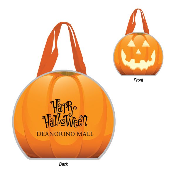 Reflective Shopper Halloween Pumpkin Tote