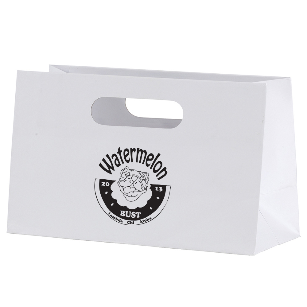 Paper Bag Logo Printing, Black White Paper Bags