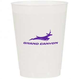 Giveaway Frost-Flex Unbreakable Plastic Stadium Cup (Frost Blue) | Advertising Plastic Cups & Stadium Cups