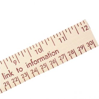 Promotional Clear Lacquer Wood Ruler - English & Metric Scale 12 - Custom  Promotional Products